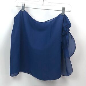 DOTTI Swim Cover Up Tie Wrap Skirt Sarong Royal Blue Lightweight Women's 1 Size